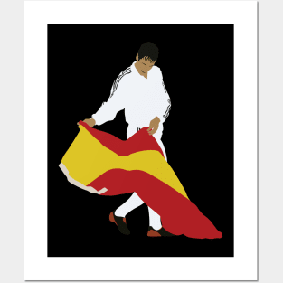 Raul Gonzalez Madrid Spanish Flag Celebration Posters and Art